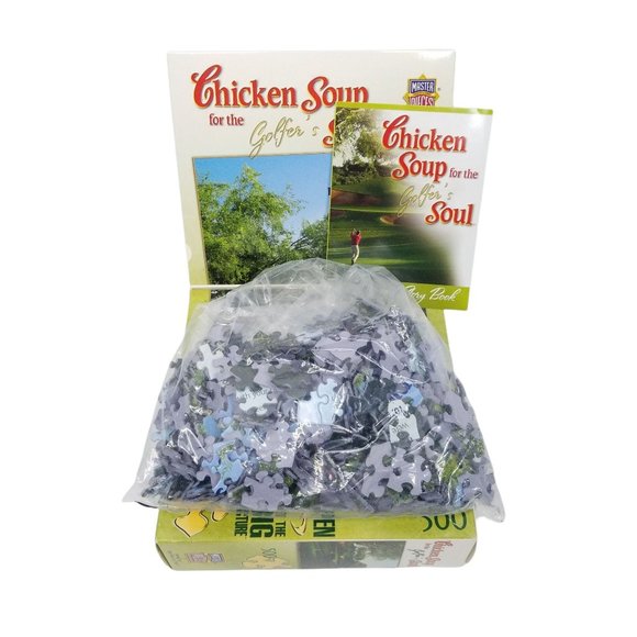 Master Pieces Puzzle Chicken Soup For The Golfers Soul 500 Pc Complete Booklet - Picture 4 of 8
